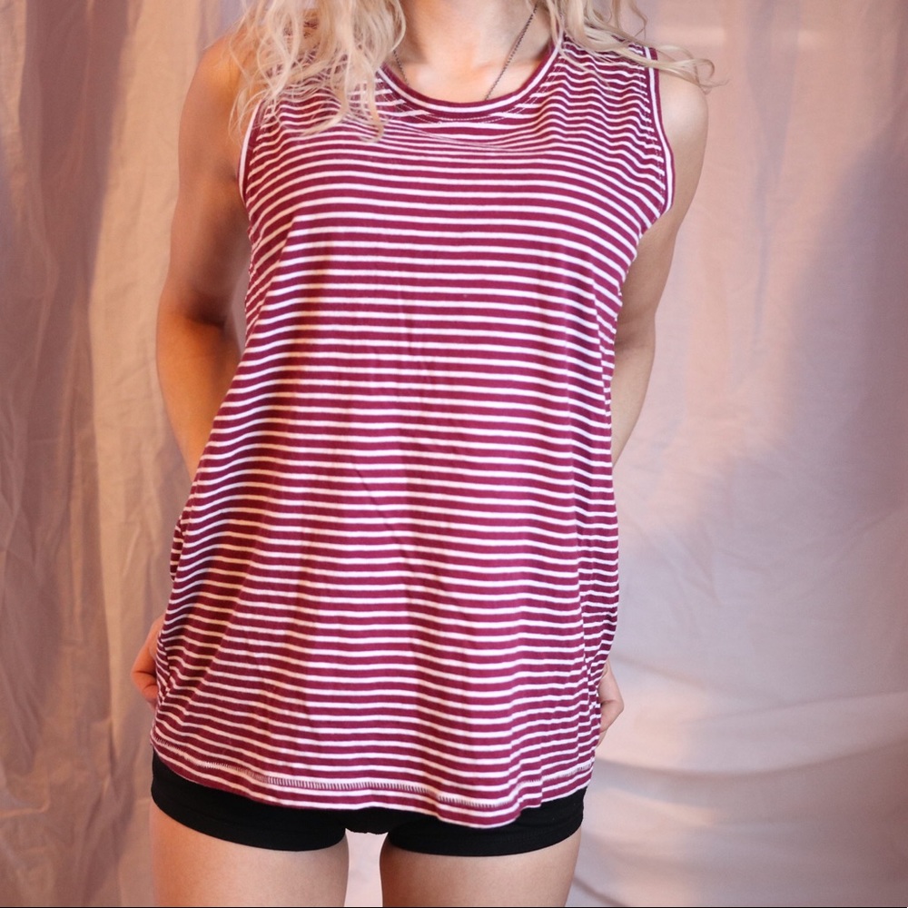 Red Stripe Tank Top